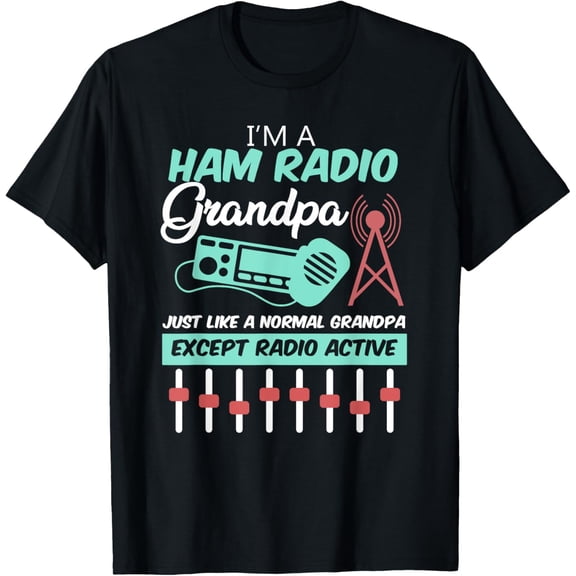 Ham Radio Grandparents Administrator Grandpa T-Shirt100% cotton