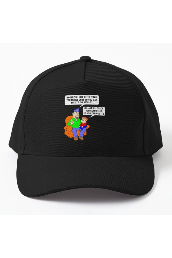 Ham Radio Operator Grandpa Baseball Hat, Father's Day Amateur Radio Hobby Gift Cap