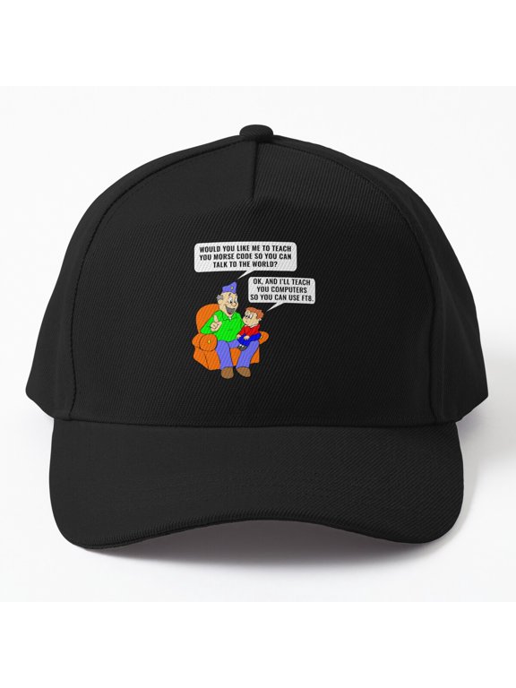 Ham Radio Operator Grandpa Baseball Hat, Father's Day Amateur Radio Hobby Gift Cap
