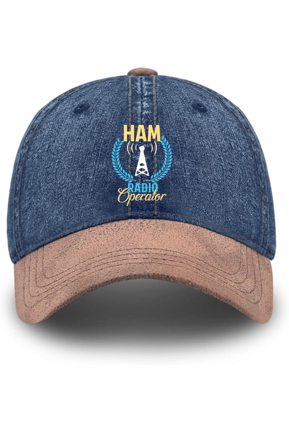 Ham Radio Operator Hat For Womens Funny Baseball Caps Low Profile Washed Workout Hats Fitted Unisex