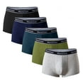 thumbnail image 1 of Ham&Sam Men's Boxer Brief 5 Pack Bamboo Rayon Soft Comfortable Underwear Trunks for Men, 1 of 6