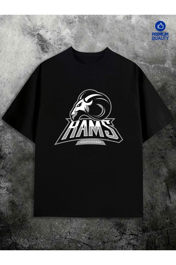 Ham's Athletic men's Exercise 180G 100% Cotton black Running Dumbbell Basic Unisex Shirt Short Sleeve tshirts Classic Unisex Shirt Graphic tshirts