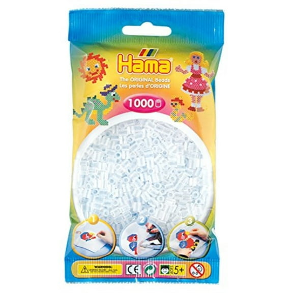 Hama Beads - Clear (1000 Midi Beads)