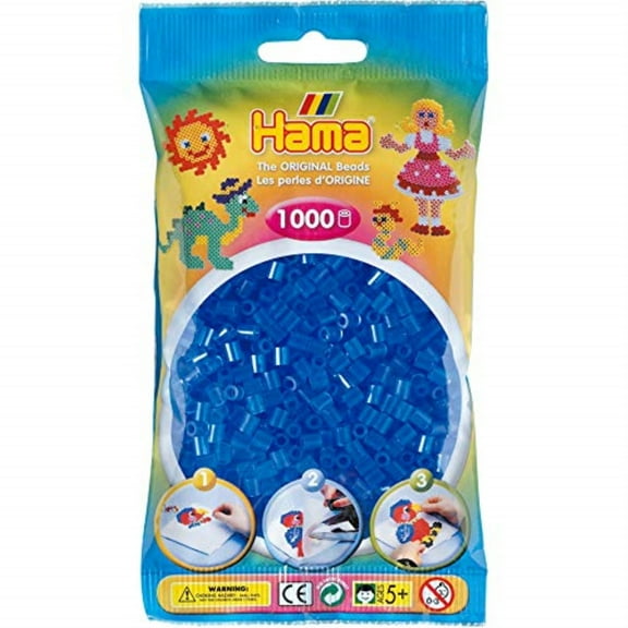 Hama - Translucent Blue - 1K Beadsin Bag