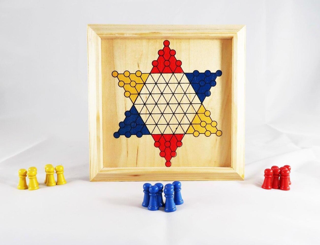 Hamaha Wooden Educational Toy Star Chinese Checkers