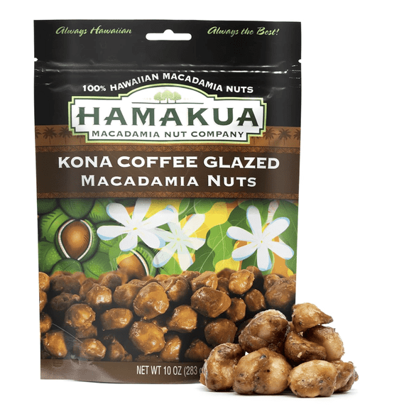 Hamakua Kona Coffee Glazed Macadamia Nuts, 10 Oz.