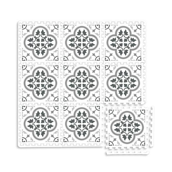 Hamal Interlocking Floor Tiles, Grey