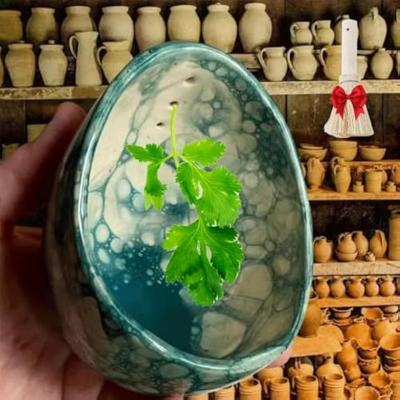 Hamblin Bros Pottery Herb Stripper Bowl, Herb Stripper Bowl Ceramic, HerbBowlStripper, Hamblin Brothers Herb Strippers, With Different Hole Sizes for Separating Leaves and Stems (A#)