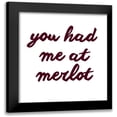 thumbnail image 1 of Hambly, Anna 12x12 Black Modern Framed Museum Art Print Titled - Wine Sentiment II, 1 of 5