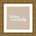 thumbnail image 1 of Hambly, Anna 12x12 Gold Ornate Wood Framed with Double Matting Museum Art Print Titled - Please III, 1 of 4