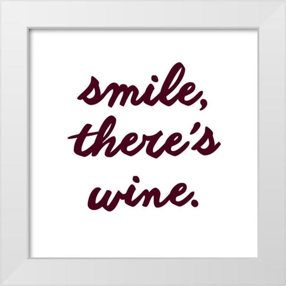 Hambly, Anna 12x12 White Modern Wood Framed Museum Art Print Titled - Wine Sentiment III