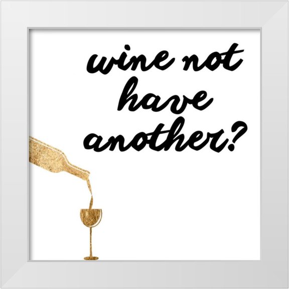 Hambly, Anna 12x12 White Modern Wood Framed Museum Art Print Titled - Wine Sentiment VII
