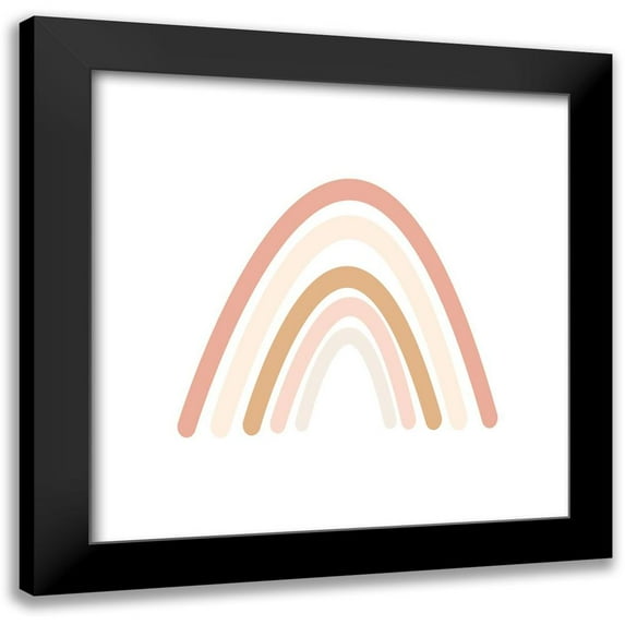 Hambly, Anna 15x15 Black Modern Framed Museum Art Print Titled - Wee Rainbow I