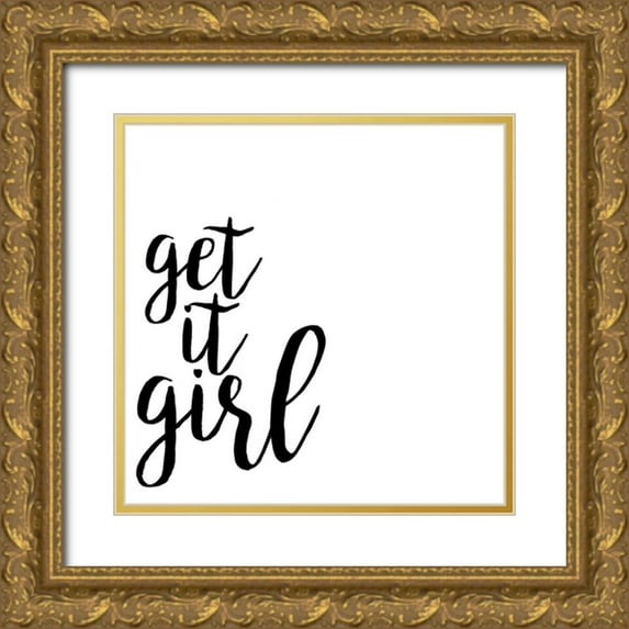 Hambly, Anna 15x15 Gold Ornate Wood Framed with Double Matting Museum Art Print Titled - Power Quotes IV