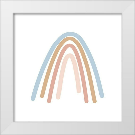 Hambly, Anna 15x15 White Modern Wood Framed Museum Art Print Titled - Wee Rainbow II
