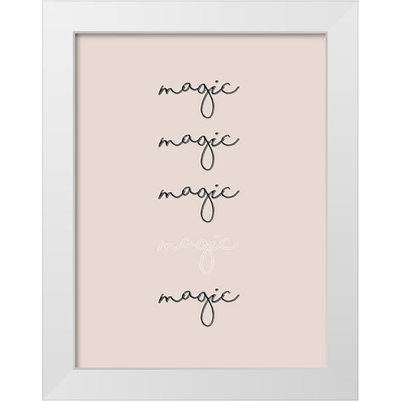 Hambly, Anna 19x24 White Modern Wood Framed Museum Art Print Titled - Vibes I