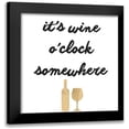thumbnail image 1 of Hambly, Anna 20x20 Black Modern Framed Museum Art Print Titled - Wine Sentiment V, 1 of 5