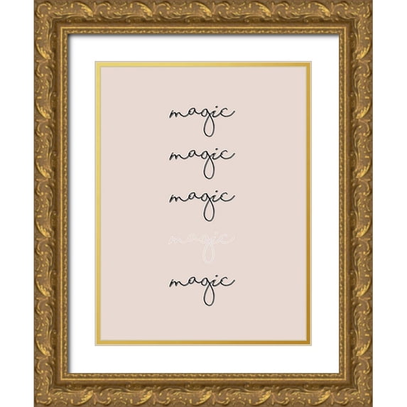 Hambly, Anna 25x32 Gold Ornate Wood Framed with Double Matting Museum Art Print Titled - Vibes I