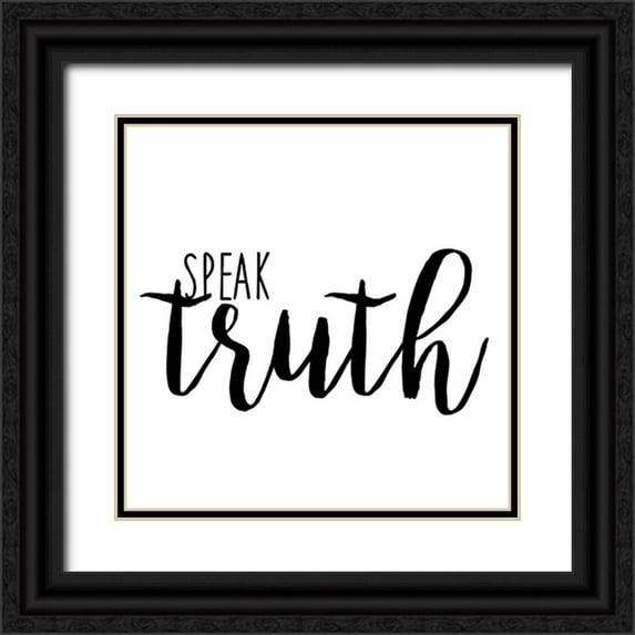 Hambly, Anna 26x26 Black Ornate Wood Framed with Double Matting Museum Art Print Titled - Quotable II
