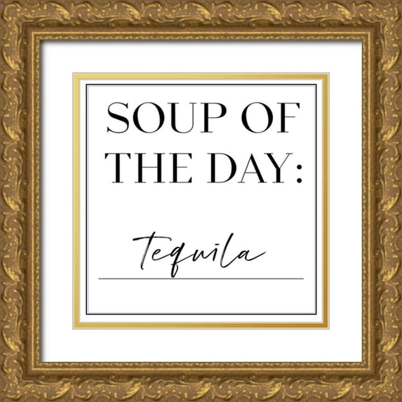 Hambly, Anna 26x26 Gold Ornate Wood Framed with Double Matting Museum Art Print Titled - Soup du Jour III