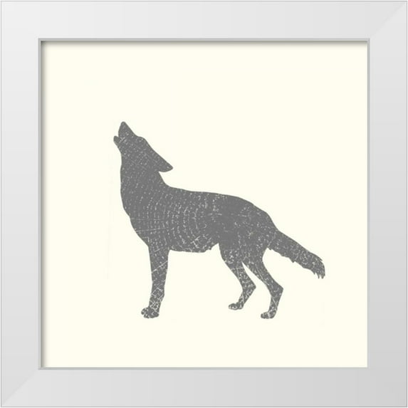 Hambly, Anna 26x26 White Modern Wood Framed Museum Art Print Titled - Timber Animals IV