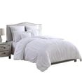 thumbnail image 1 of Hamburg Comforter Set with Textured Details, White - King Size - 7 Piece, 1 of 1