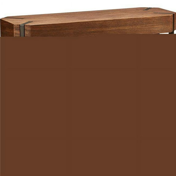 Hamburg Contemporary MDF & Metal Console Table, Canyon Oak Wood Veneer - 37 lbs