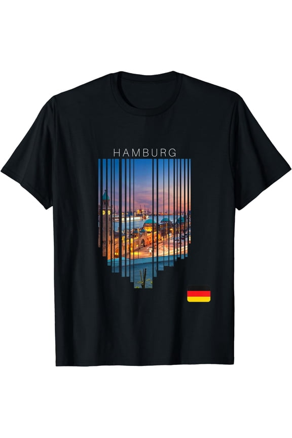 Hamburg Germany, Flag T-Shirt mens t nyhirt men，black，women，misfits，journey ，boys