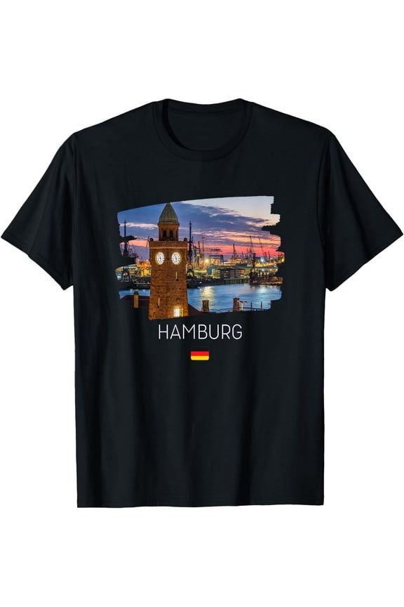 Hamburg Germany, Flag T-Shirt mens t nyhirt men，black，women，misfits，journey ，boys