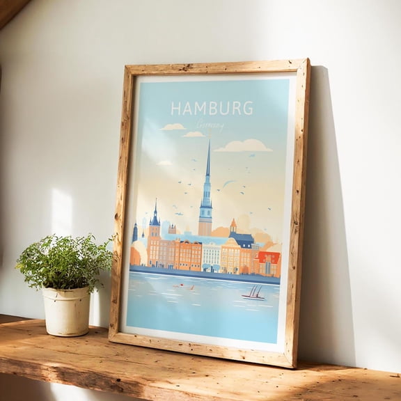 Hamburg Hamburg Print Germany Wall Art For Home Decor The Perfect Gift And Lasting Travel Memory Art Print