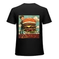 thumbnail image 1 of Hamburg pattern casual short sleeved men's and women's spring/summer casual top T-shirt, pure cotton short sleeved, click to choose size, 1 of 4