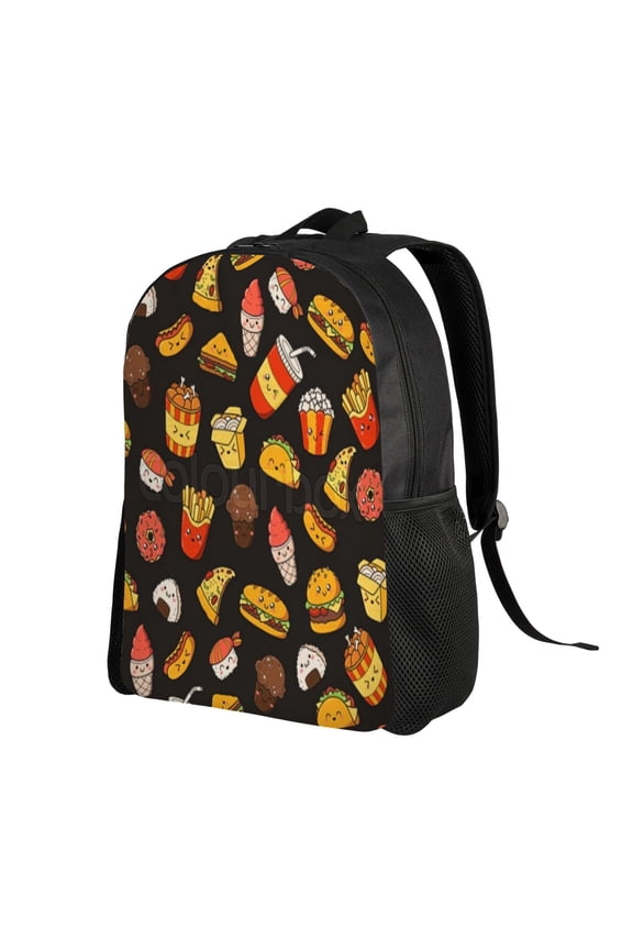 Hamburger Backpack Double Shoulder Backpack Durable, Spacious, Ergonomic Design for Travel, Work & Outdoor Use