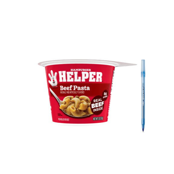 Hamburger Beef Pasta Microwave Cup, 2 oz