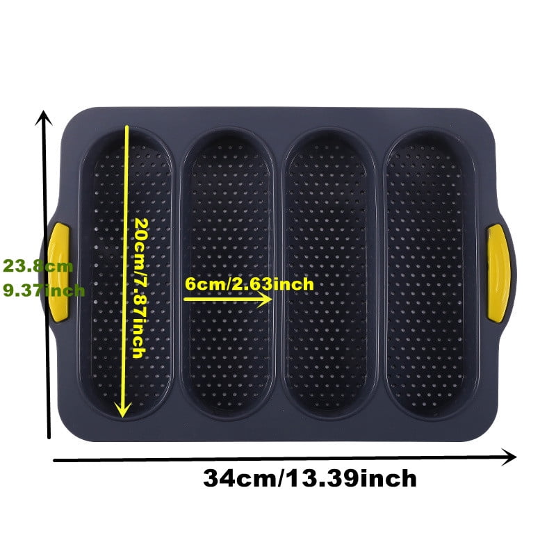 Hamburger Bun Mold Non-Stick Food Grade Silicone Bread Loaf Pan ...