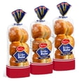 thumbnail image 1 of Hamburger Buns, American Classic Burger Buns, Moist and Soft Texture, Kosher Pre-Sliced Burger Buns, 6 Hamburger Rolls Included per 12 Oz Pack, 2-3 Day Shipping, Stern’s Bakery (3 Pack), 1 of 4
