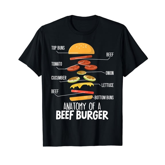 Hamburger Burger Lover Foodie Buns Cheeseburger T-Shirt