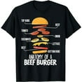 thumbnail image 1 of Hamburger Burger Lover Foodie Buns Cheeseburger T-Shirt, 1 of 5