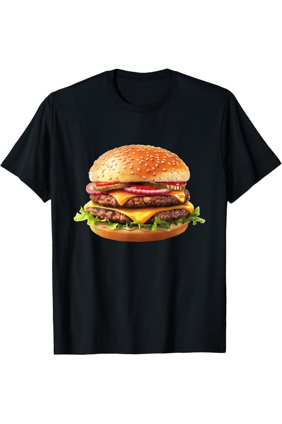 Hamburger Cheese BBQ Lovers T-Shirt