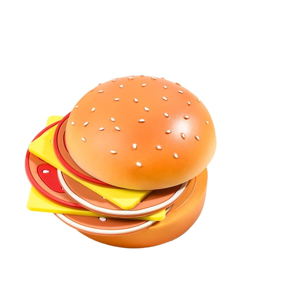 Hamburger Coaster Set, Creative Fashion Desktop Heat Resistant Insulation Pads, Novelty Cup Mat Kit for Home Office and Dining Table Decor