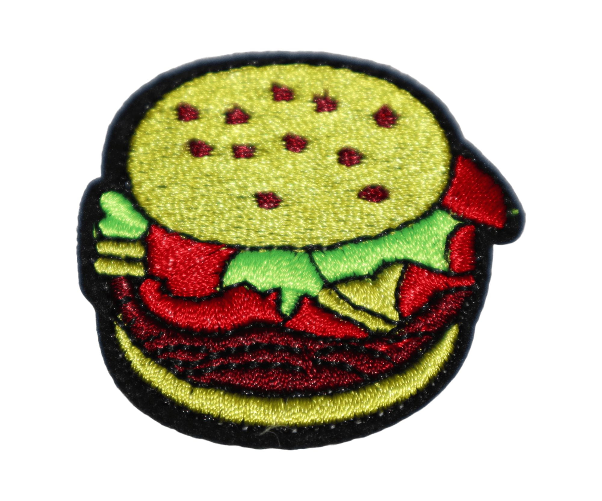 Hamburger Fast Food Iron On Travel Patch