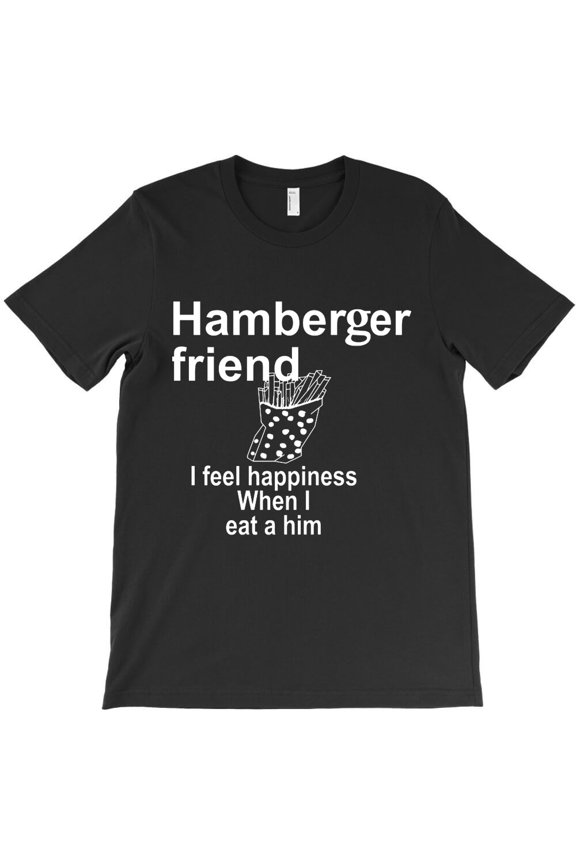 Hamburger Friend Classic, Vintage Food Pun Graphic Design G18844 Unisex T-Shirt, Up to Size 5XL