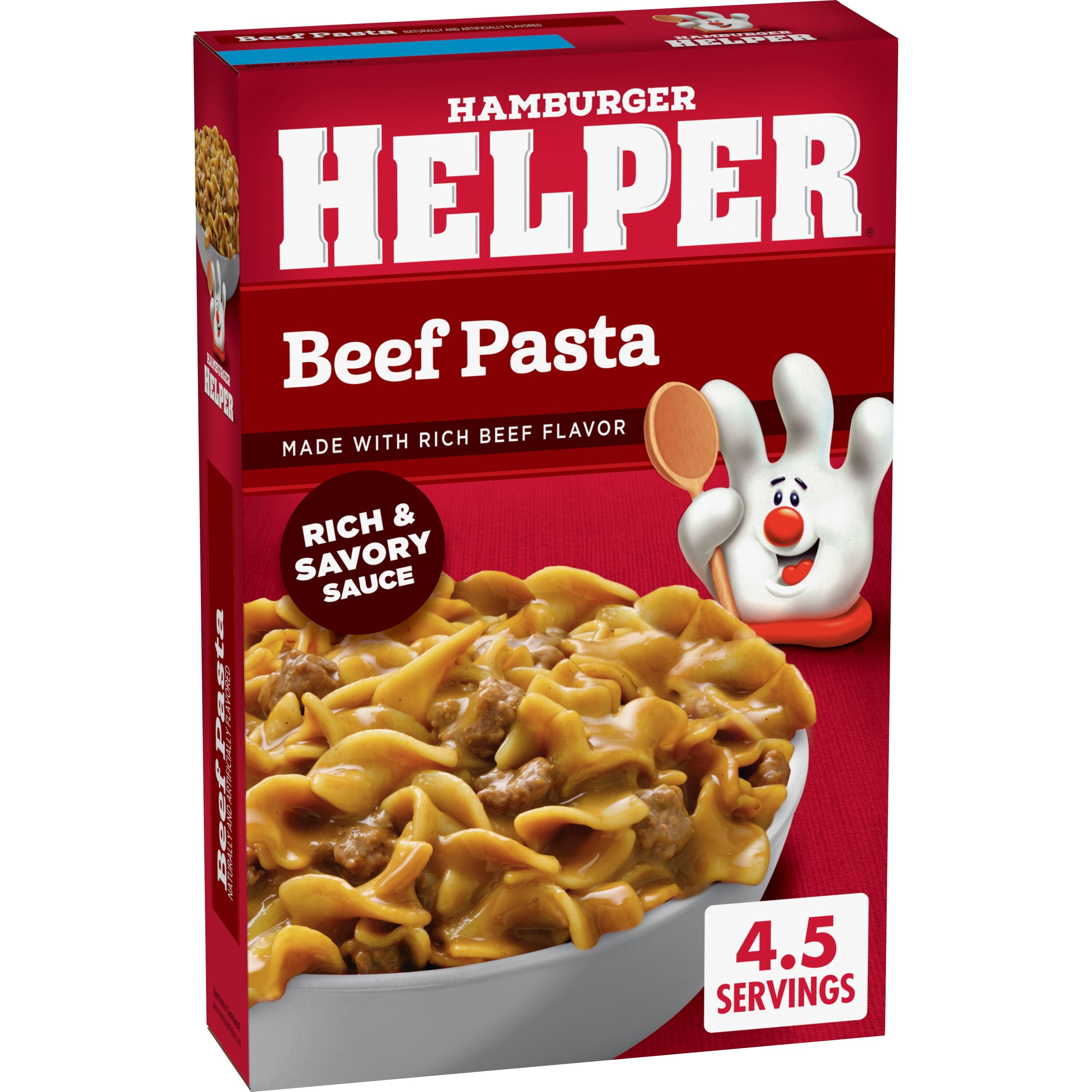 Hamburger Helper Beef Pasta With Rich Beef Flavor 5 9 Oz Box Walmart