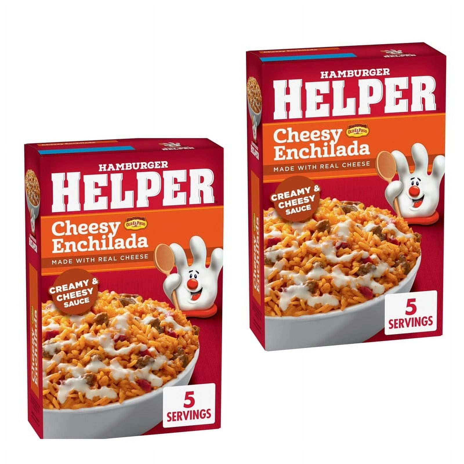 Hamburger Helper Cheesy Enchilada Pasta, Mexican Spices, 7.51oz, 2-Pack ...