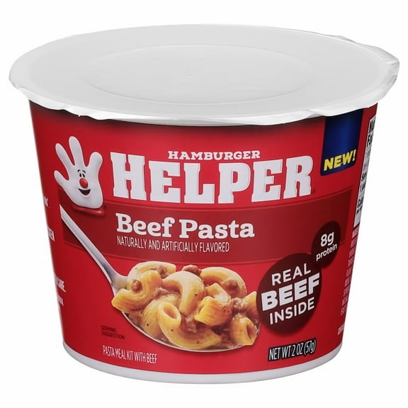 Hamburger Helper Beef Pasta, 2 oz Cup (Pack of 8)