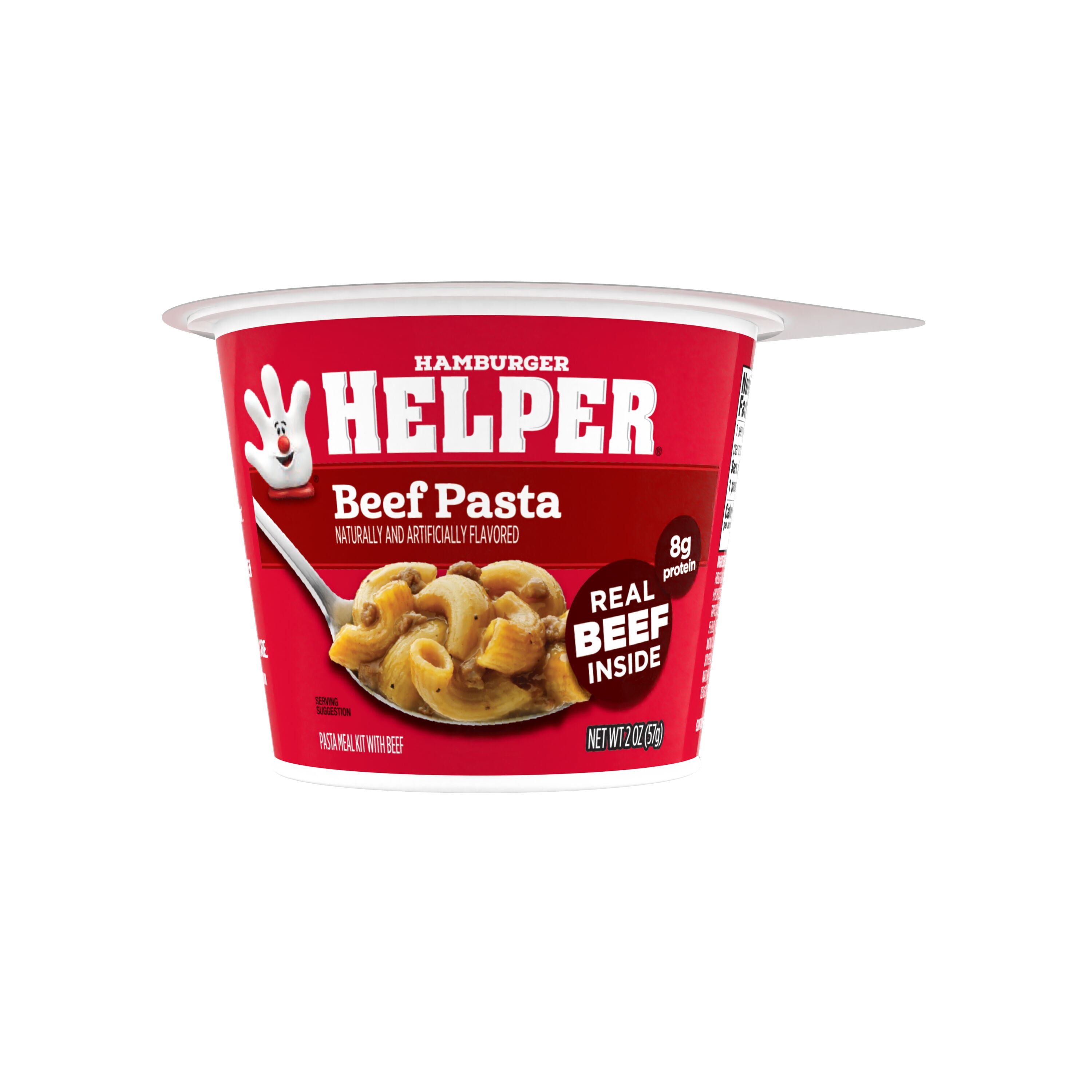 Hamburger Helper Beef Pasta, 2 oz Microwave Cup, Shelf Stable (Dried)