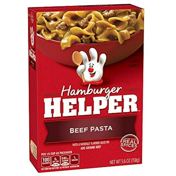 Hamburger Helper, Beef Pasta, 5.6-Ounce Boxes (Pack Of 6)