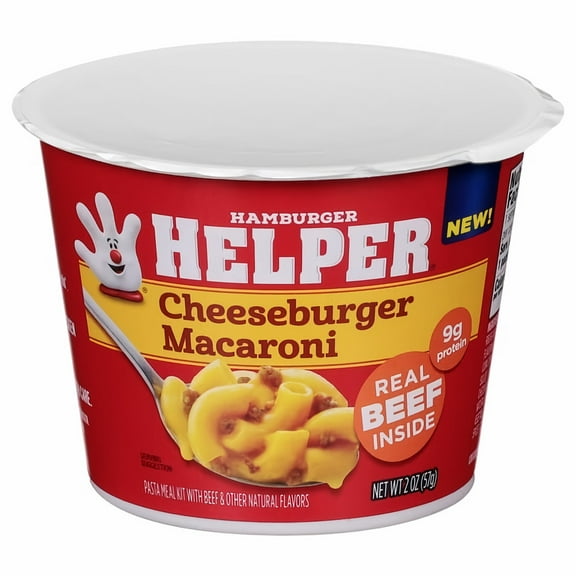 Hamburger Helper Cheeseburger Macaroni, 2 oz Cup (Pack of 5)