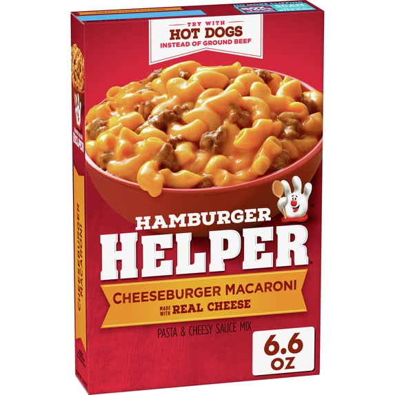 Hamburger Helper Cheeseburger Macaroni, Made With Real Cheese, 6.6 oz.