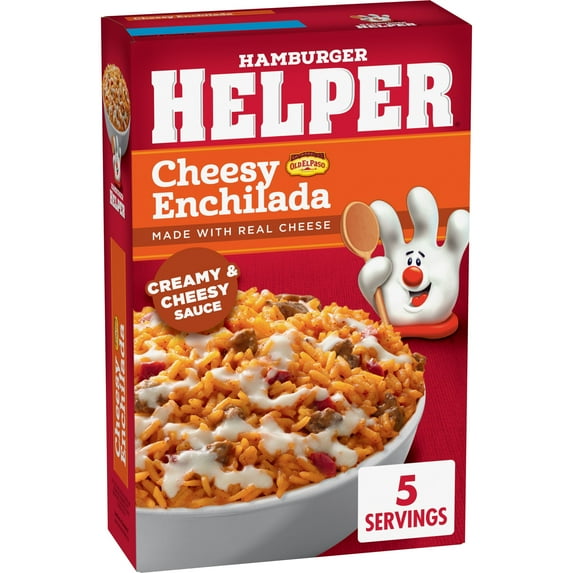 Hamburger Helper Cheesy Enchilada Rice, 7.5 oz Box (Pack of 6)