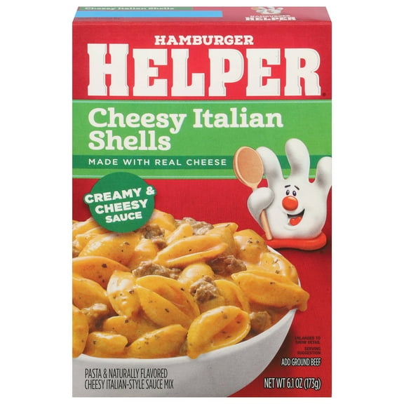 Hamburger Helper Cheesy Italian Shells - 6.1 oz Packaging May Vary